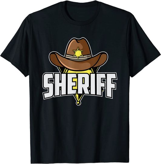 Sheriff Star Shirt Unisex Sheriff Law Enforcement Cowboy