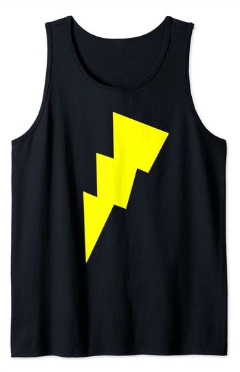 Discover Yellow Lightning Bolt Sign Lights Race Running Tank Top