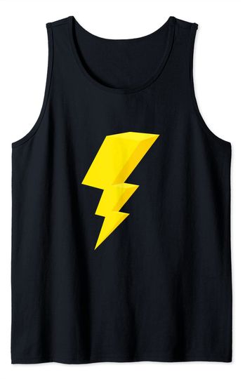 Discover Yellow Lightning Bolt Tank Top