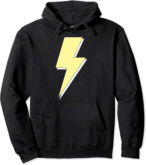Discover Yellow Lightning Bolt Pullover Hoodie