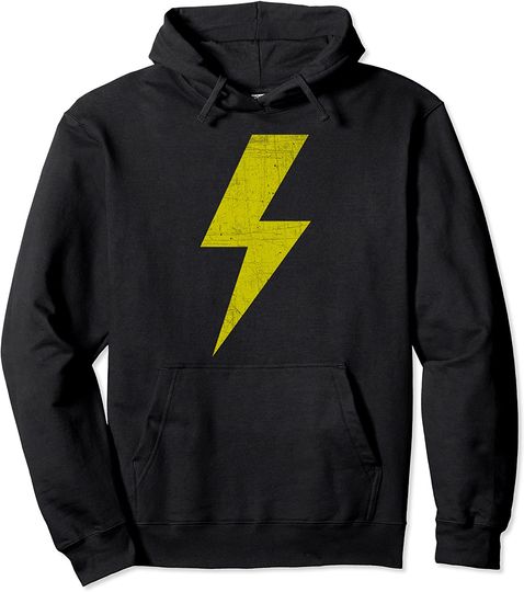 Yellow Lightning Bolt Pullover Hoodie