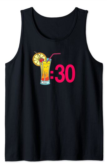 Tequila Meme Tank Top Tropical Liquor Drink Tiki Cocktail Time 30 Rum