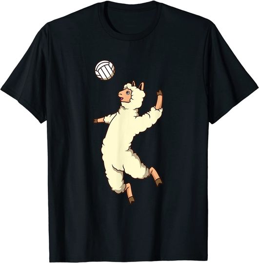 Cartoon Volleyball T-shirt  Comic Lama