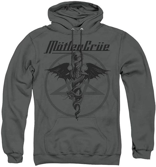 Motley Crue Dr Devil - Pullover Hoodie Charcoal