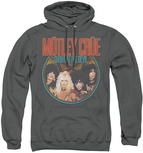Motley Crue Crue Shout - Pullover Hoodie Charcoal