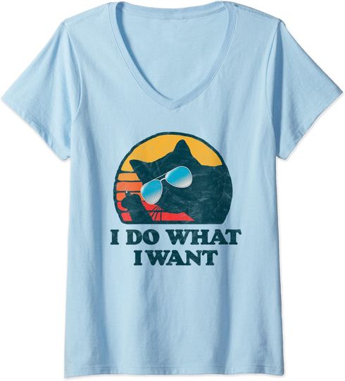 Cat Middle Finger I Do What I Want T-Shirt
