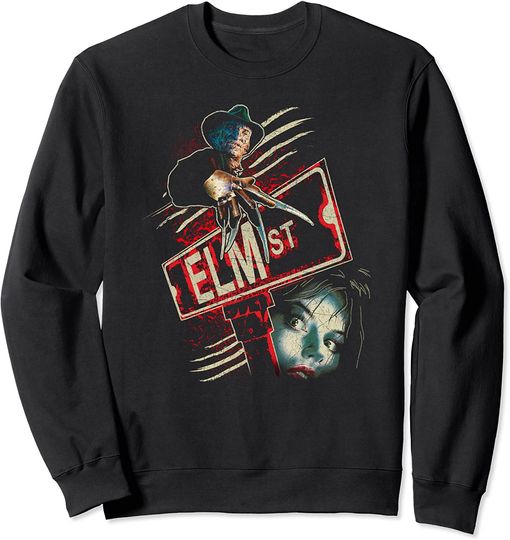 Nightmare on Elm Street Freddy Poster Sweatshirt Sweatshirt