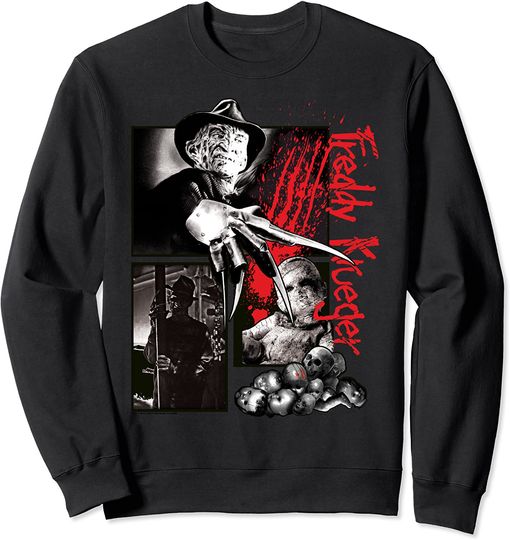 A Nightmare On Elm Street Freddy Krueger Panels Sweatshirt