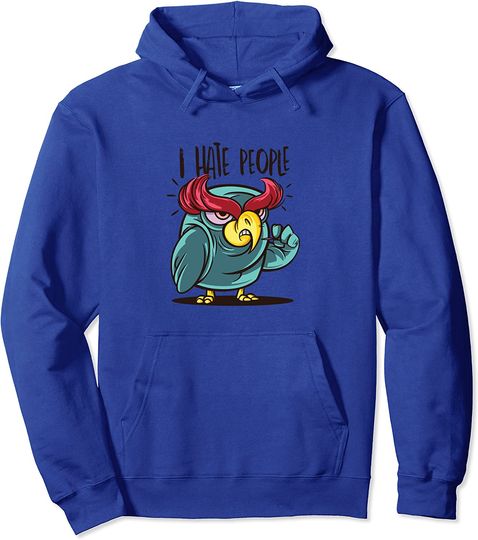 Angry Owl Hoodie Funny Quote