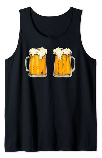 Boobs Meme Tank Top Titties n Beer Mugs Sexy Funny