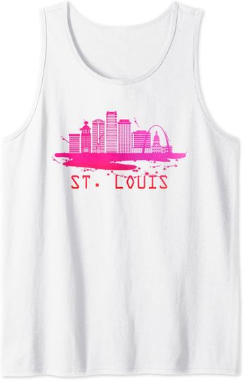 Modern St. Louis Cityscape - St. Louis Missouri Skyline Tank Top
