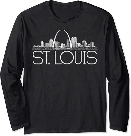 St Louis Skyline Long Sleeve T-Shirt