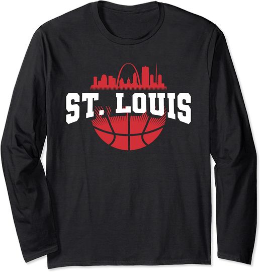 St Louis Skyline Long Sleeve T-Shirt