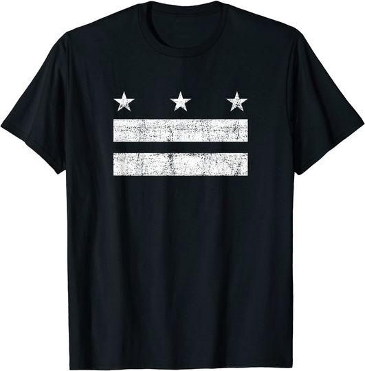 The District of Columbia Flag Distressed - Washington D.C. T-Shirt