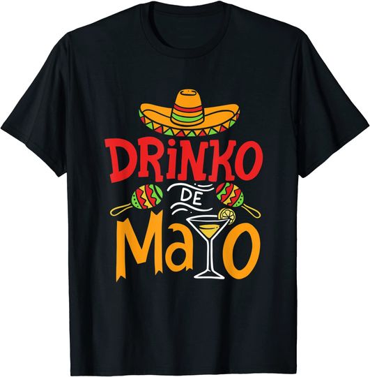 Cinco De Mayo T-Shirt Drinko De Mayo Mexican Fiesta Drinking Outfit