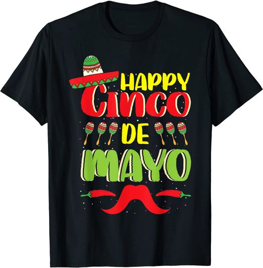 Cinco De Mayo T-Shirt Happy