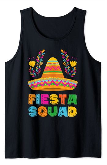 Cinco De Mayo Tank Top  Fiesta Squad Family Matching Group Adults Kids