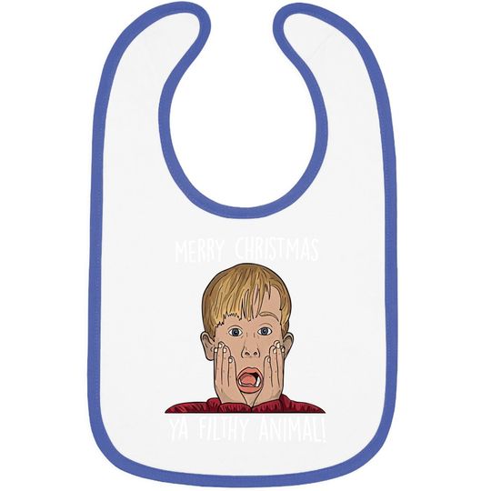 Home Alone Kevin Mccallister Merry Christmas Ya Animal Filtr Baby Bib