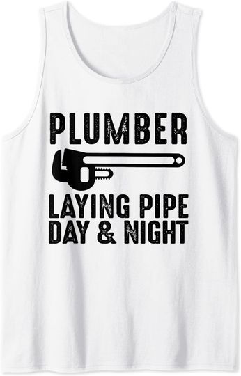 Pipe Laying Tank Top Plumber Laying Pipe Day And Night