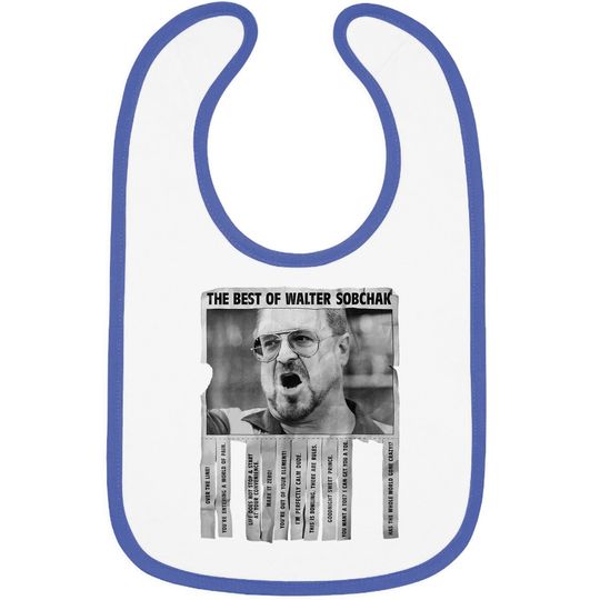The Big Lebowski Walter Best Of Quotes Flyer Baby Bib