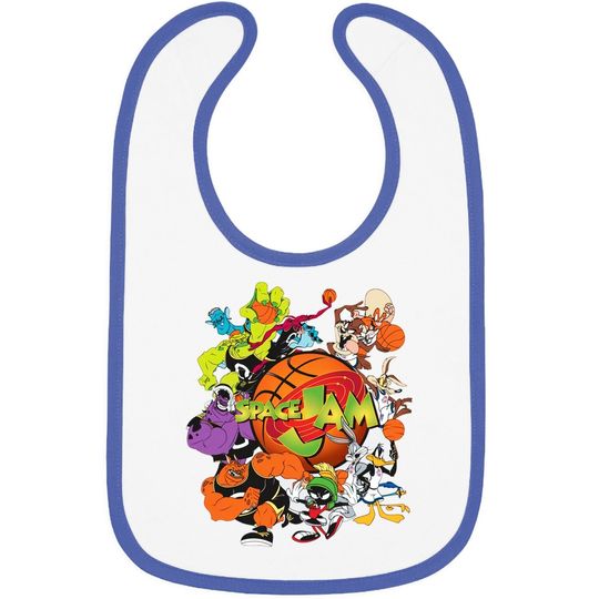 Space Jam Tune Squad Marvin & Bugs Bunny Teenage Baby Bib New Clothes Black