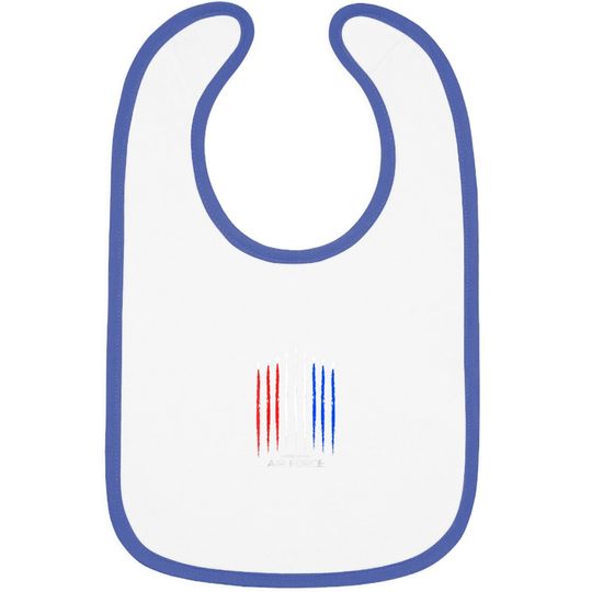 Air Force Us Veterans American Flag Baby Bib