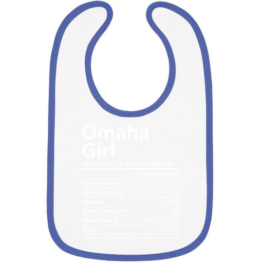 Omaha Girl Nebraska Baby Bib