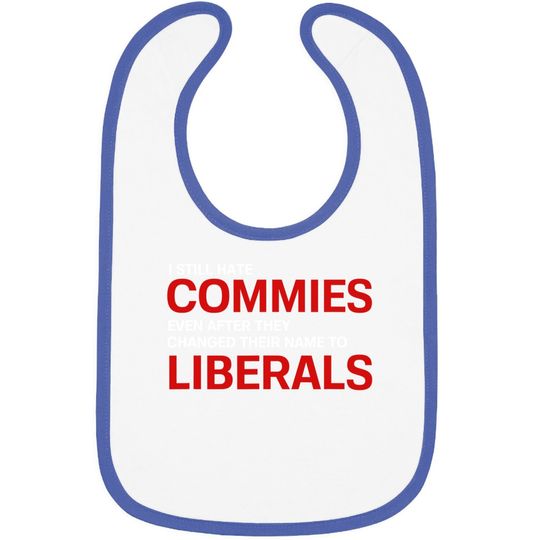 Funny Anti Socialist Communist Pro America Patriotic Baby Bib