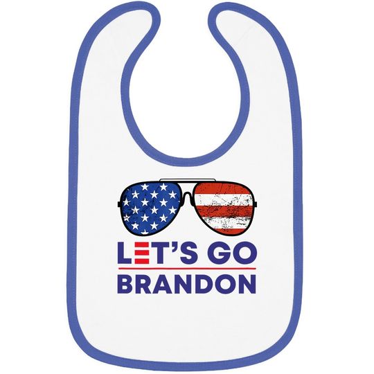Let's Go Brandon Conservative Anti Liberal Us Flag Baby Bib