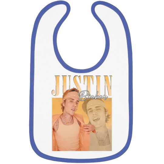 Vintage Justin Bieber Homage Baby Bib