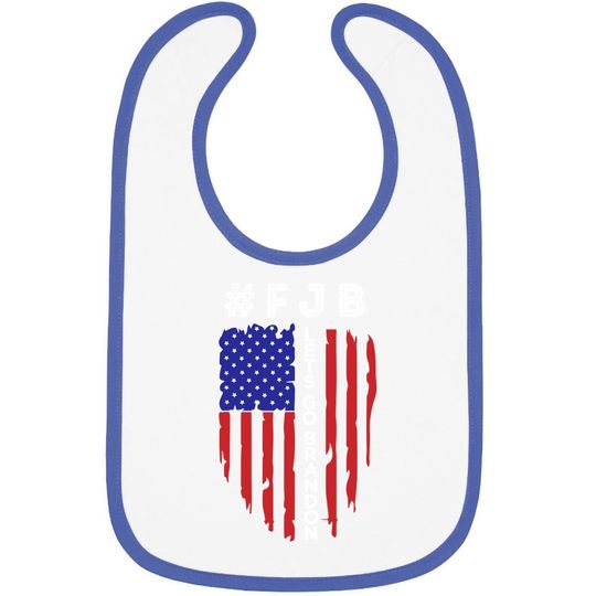 Let's Go Brandon Conservative Anti Liberal Us Flag Baby Bib