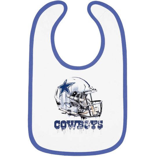 Dallas Cowboys Drip Helmet Baby Bib