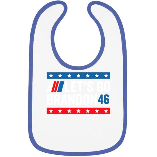 Let's Go Brandon Tee Conservative Anti Liberal Us Flag Baby Bib