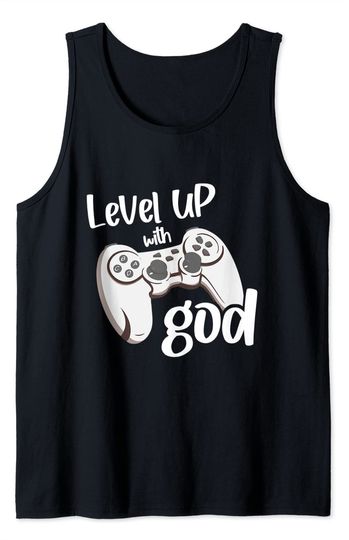 God Gamer Level Up With God - Religious Gamer