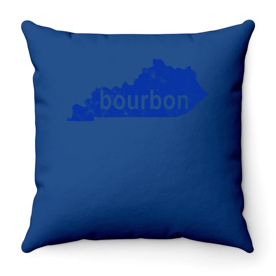 Kentucky Bourbon Throw Pillow Distressed Ky Home Of Bourbon Throw Pillow