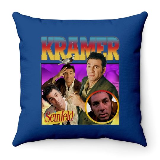 Seinfeld - Kramer Homage Throw Pillow
