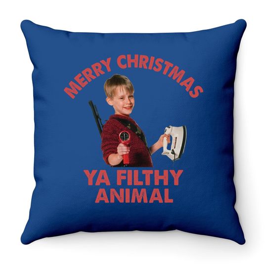 Home Alone Kevin Mccallister Smile Face Throw Pillow