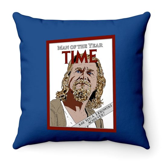 The Big Lebowski Time Man Of The Year The Dude Throw Pillow