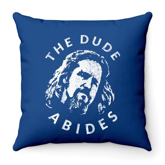 The Big Lebowski The Dude Abides  throw Pillow