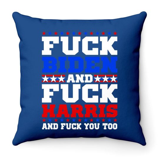 Fuck Joe Biden Throw Pillow