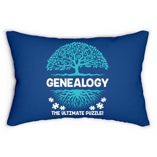 Genealogy The Ultimate Puzzle Family History Lumbar Pillow
