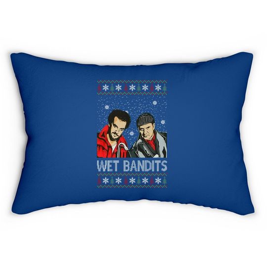 Home Alone Harry X Marv Sad Face Merry Art Lumbar Pillow