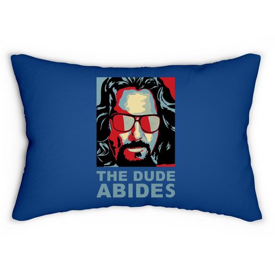 The Big Lebowski The Dude Abides Man Lumbar Pillow