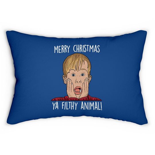 Home Alone Kevin Mccallister Merry Christmas Ya Animal Filtr Lumbar Pillow