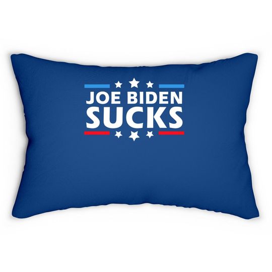 Joe Biden Sucks Funny Anti-biden Election Political Lumbar Pillow