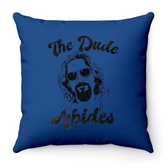American Classics The Big Lebowski 90s Movie The Dude Abides Adult Short Sleeve Throw Pillow Graphic Tee