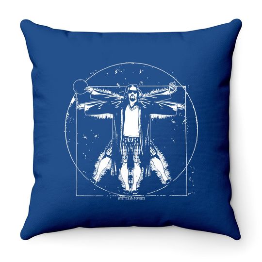 Ripple Junction The Big Lebowski Vitruvian Adult Throw Pillow