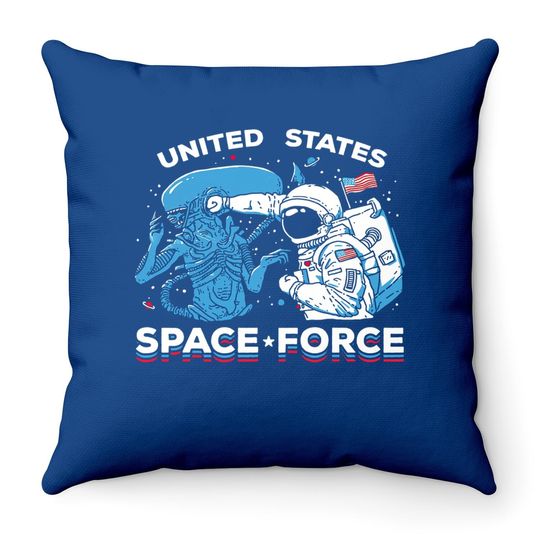 U.s. Space Force | United States American Military Alien Fight Throw Pillow