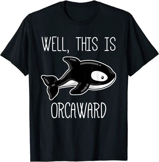 Funny Killer Whale Shirt, Awkward Orca Introvert Gift T-Shirt