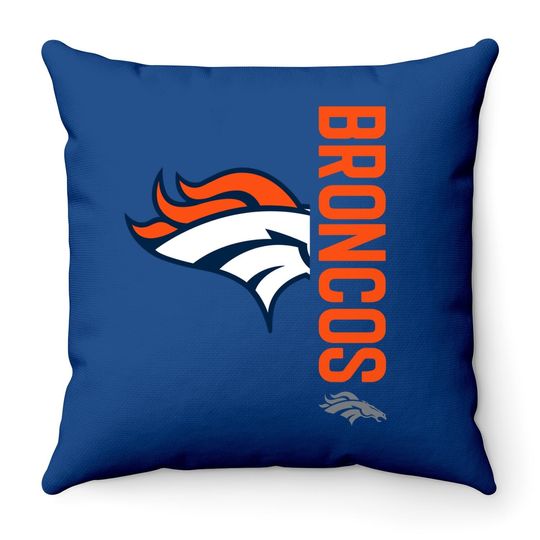 New Era Navy Denver Broncos Big & Tall 2-hit Throw Pillow